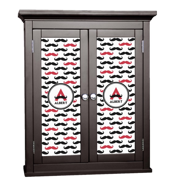 Custom Mustache Print Cabinet Decal - Custom Size (Personalized)