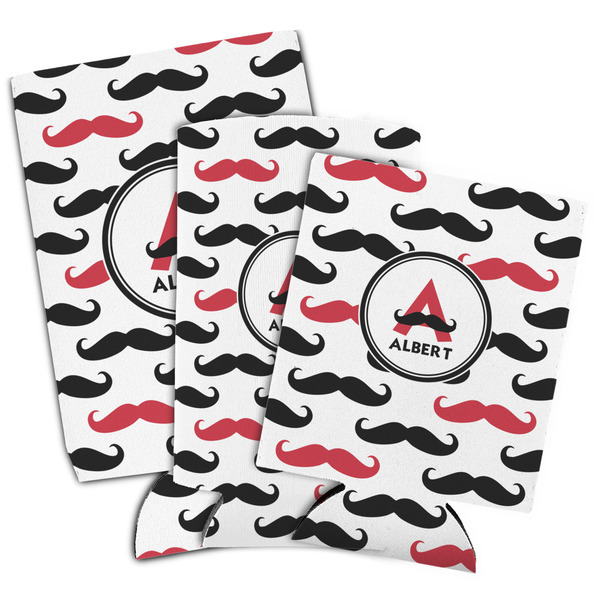 Mustache Print Can Coolers - PARENT/MAIN