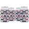 Mustache Print Can Cooler (12 oz) - Set of 4 w/ Name and Initial