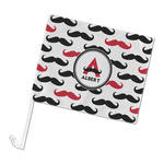 Mustache Print Car Flag - Large (Personalized)