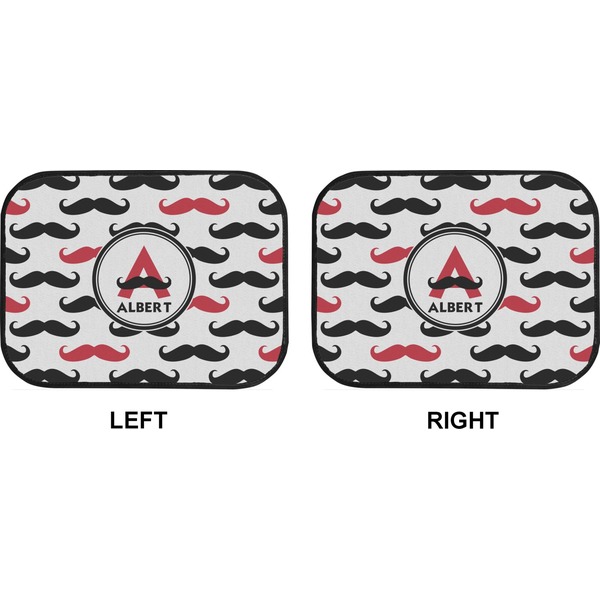 Mustache Print Car Floor Mats (Back Seat) (Approval)