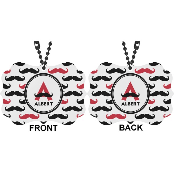 Mustache Print Car Ornament (Approval)