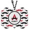 Mustache Print Rear View Mirror Decor (Personalized)