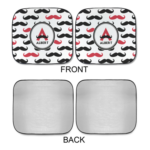 Mustache Print Car Sun Shades - APPROVAL