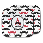 Mustache Print Car Sun Shade - Two Piece (Personalized)