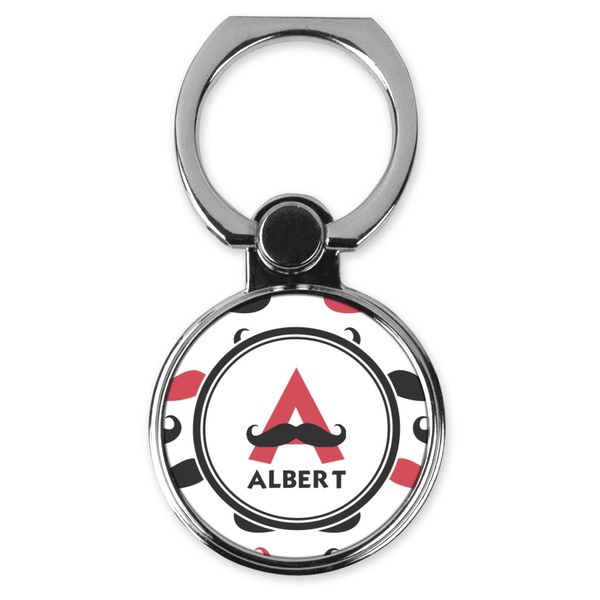 Custom Mustache Print Cell Phone Ring Stand & Holder (Personalized)