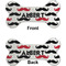 Mustache Print Ceramic Flat Ornament - Bone Front & Back (APPROVAL)