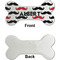 Mustache Print Ceramic Flat Ornament - Bone Front & Back Single Print (APPROVAL)