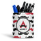Mustache Print Ceramic Pen Holder