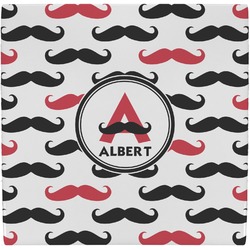 Mustache Print Ceramic Tile Hot Pad (Personalized)