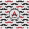 Mustache Print Ceramic Tile Hot Pad (Personalized)