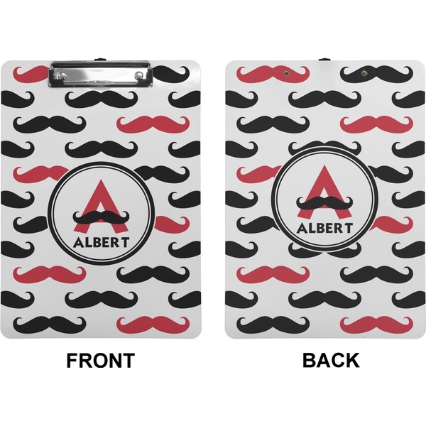 Mustache Print Clipboard (Letter) (Front + Back)