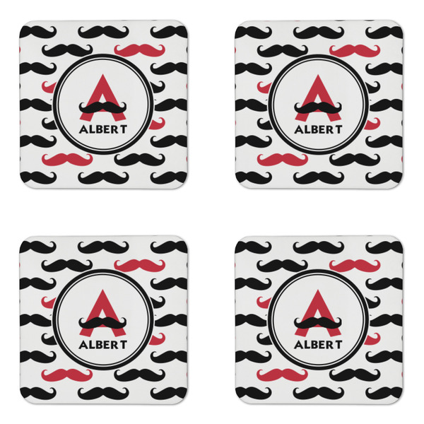 Mustache Print Coaster Set - APPROVAL
