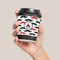 Mustache Print Coffee Cup Sleeve - LIFESTYLE