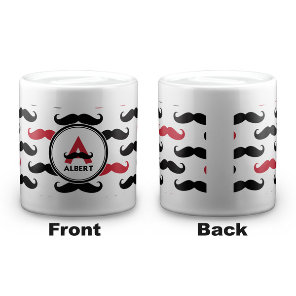 Mustache Print Coin Bank - Apvl