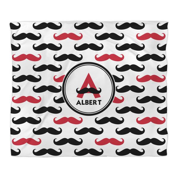 Mustache Print Comforter - King - Front