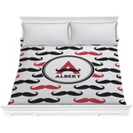 Mustache Print Comforter - King (Personalized)