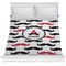Mustache Print Comforter (Queen)