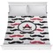Mustache Print Comforter - Full / Queen (Personalized)