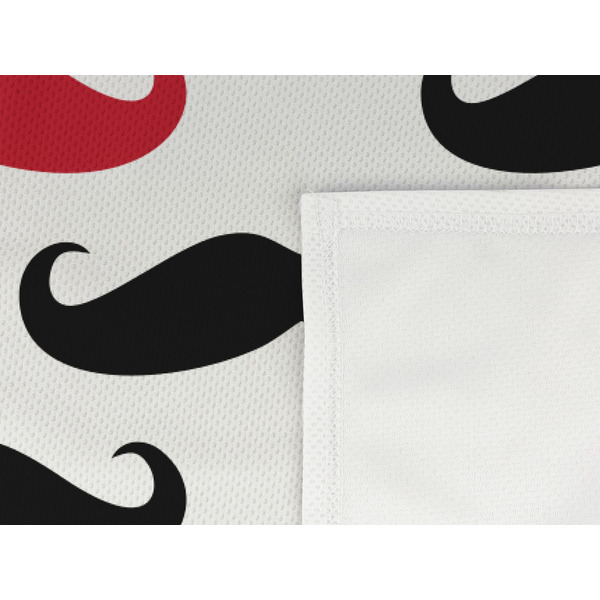 Mustache Print Cooling Towel- Detail