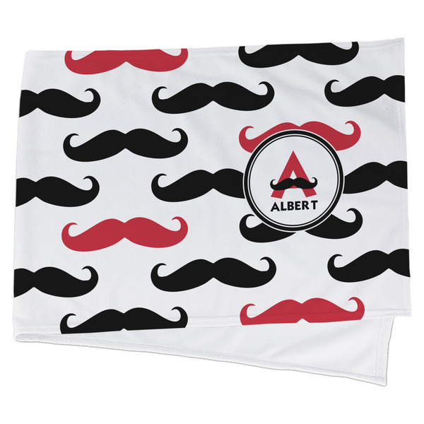 Custom Mustache Print Cooling Towel (Personalized)