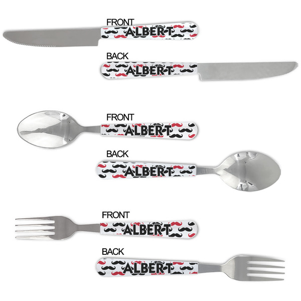 Mustache Print Cutlery Set - APPROVAL