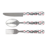 Mustache Print Cutlery Set (Personalized)