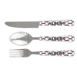 Mustache Print Cutlery Set (Personalized)