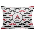 Mustache Print Decorative Baby Pillowcase - 16"x12" (Personalized)