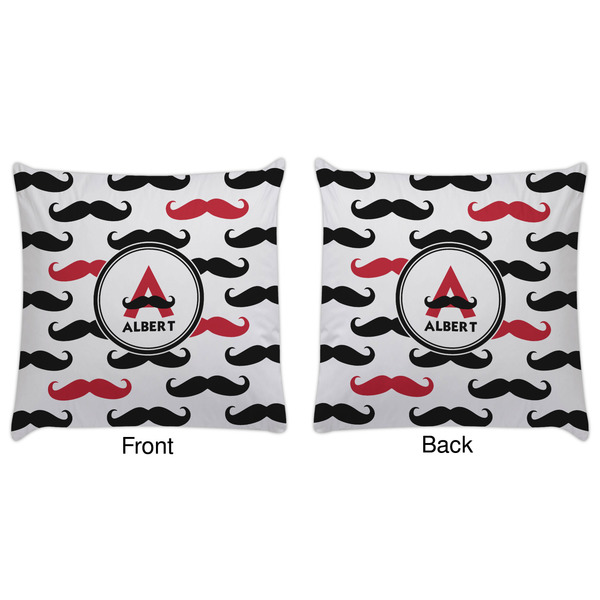 Mustache Print Decorative Pillow Case - Approval