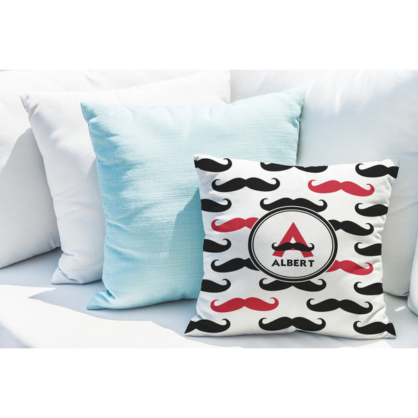 Mustache Print Decorative Pillow Case - LIFESTYLE 2