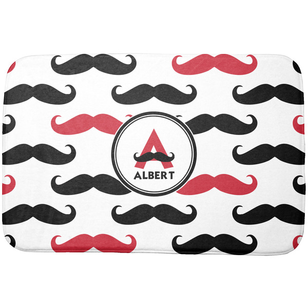 Custom Mustache Print Dish Drying Mat (Personalized)