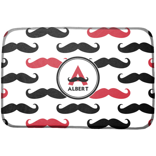 Custom Mustache Print Dish Drying Mat (Personalized)