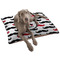 Mustache Print Dog Bed - Large LIFESTYLE