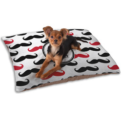 Mustache Print Dog Bed - Small w/ Name and Initial