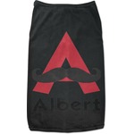 Mustache Print Black Pet Shirt (Personalized)