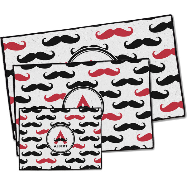 Mustache Print Door Mats - PARENT MAIN