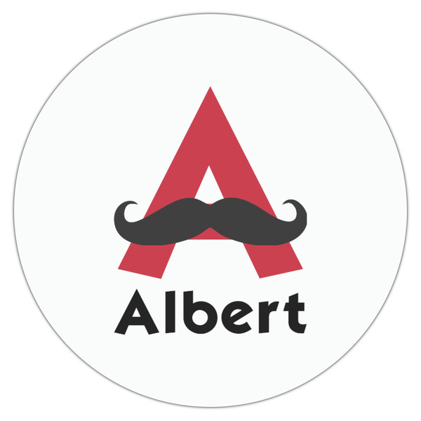 Mustache Print Drink Topper - Medium - Single