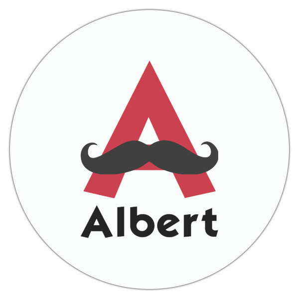 Mustache Print Drink Topper - Small - Single