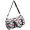 Mustache Print Duffle bag with side mesh pocket