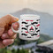 Mustache Print Espresso Cup - 3oz LIFESTYLE (new hand)