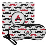Mustache Print Eyeglass Case & Cloth (Personalized)