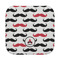 Mustache Print Face Cloth-Rounded Corners