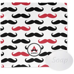 Mustache Print Washcloth (Personalized)