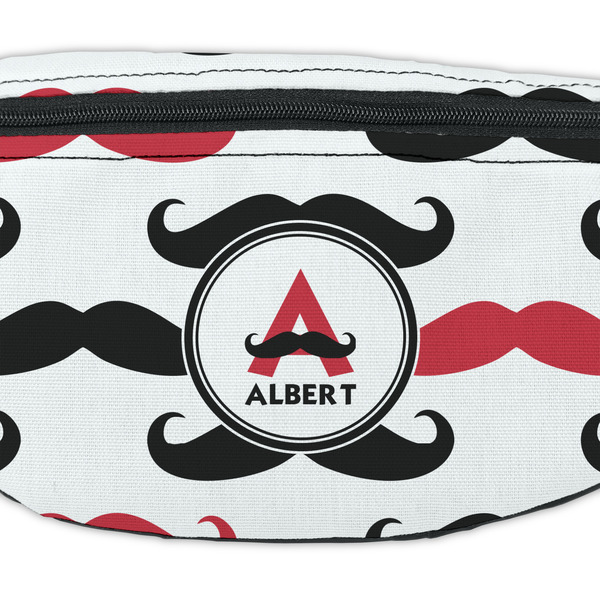Mustache Print Fanny Pack - Closeup