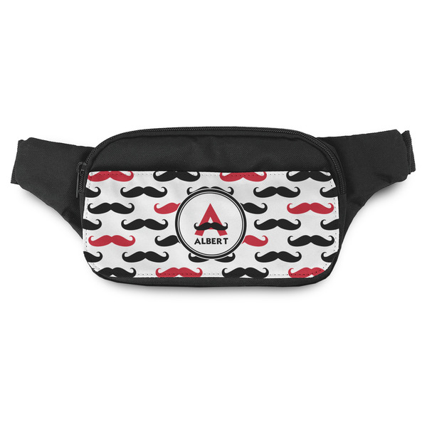 Custom Mustache Print Fanny Pack - Modern Style (Personalized)