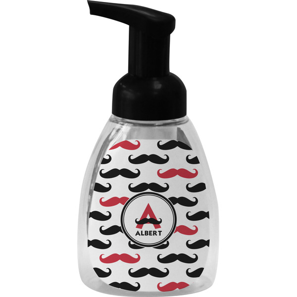 Mustache Print Foam Soap Bottle