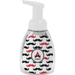 Mustache Print Foam Soap Bottle (Personalized)