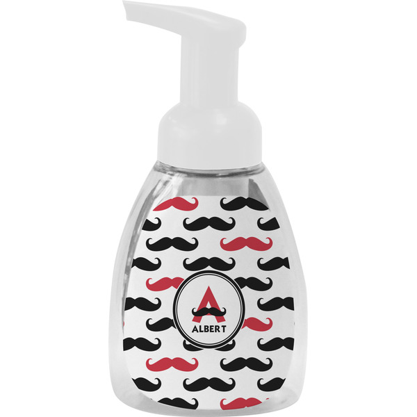 Custom Mustache Print Foam Soap Bottle (Personalized)