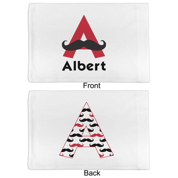 Mustache Print Full Pillow Case - APPROVAL (partial print)